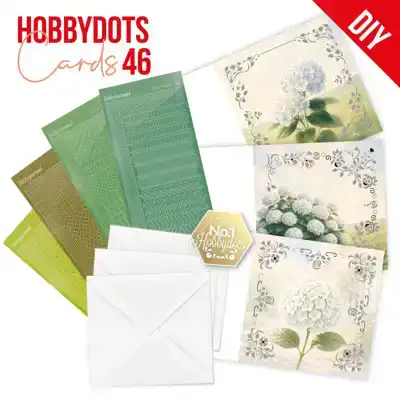 Hobbydots Cards 46 White Hydrangea