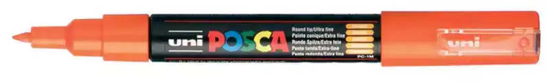 Posca verfmarker pc-1mc oranje extra fijn