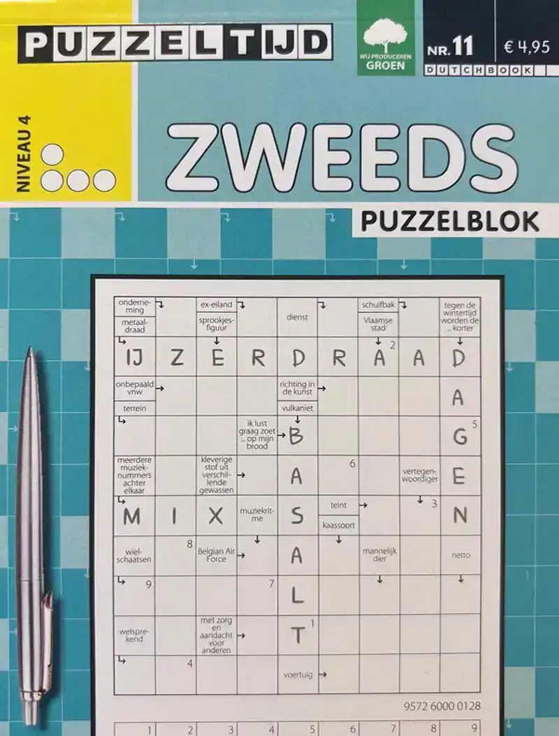 Puzzelblok Zweeds 4 punt nr11