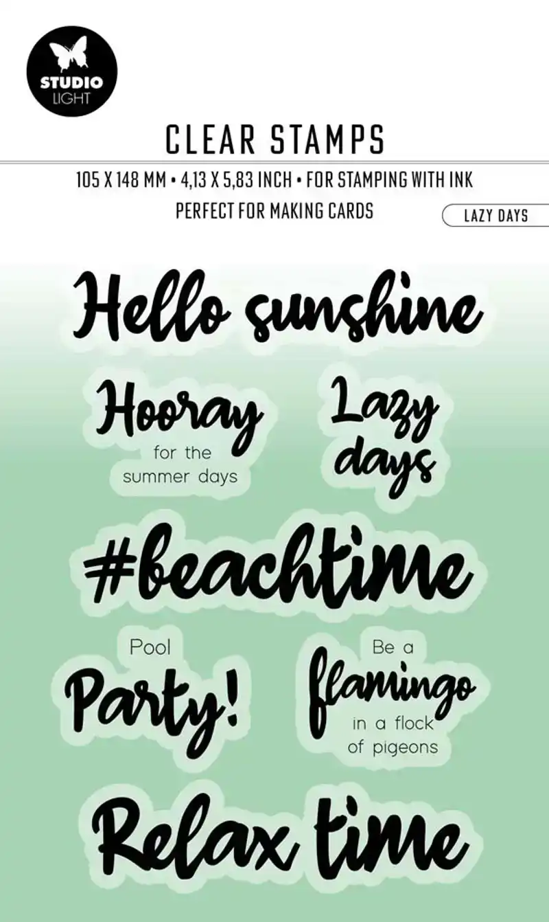 Studio Light Clear stamp Lazy Days