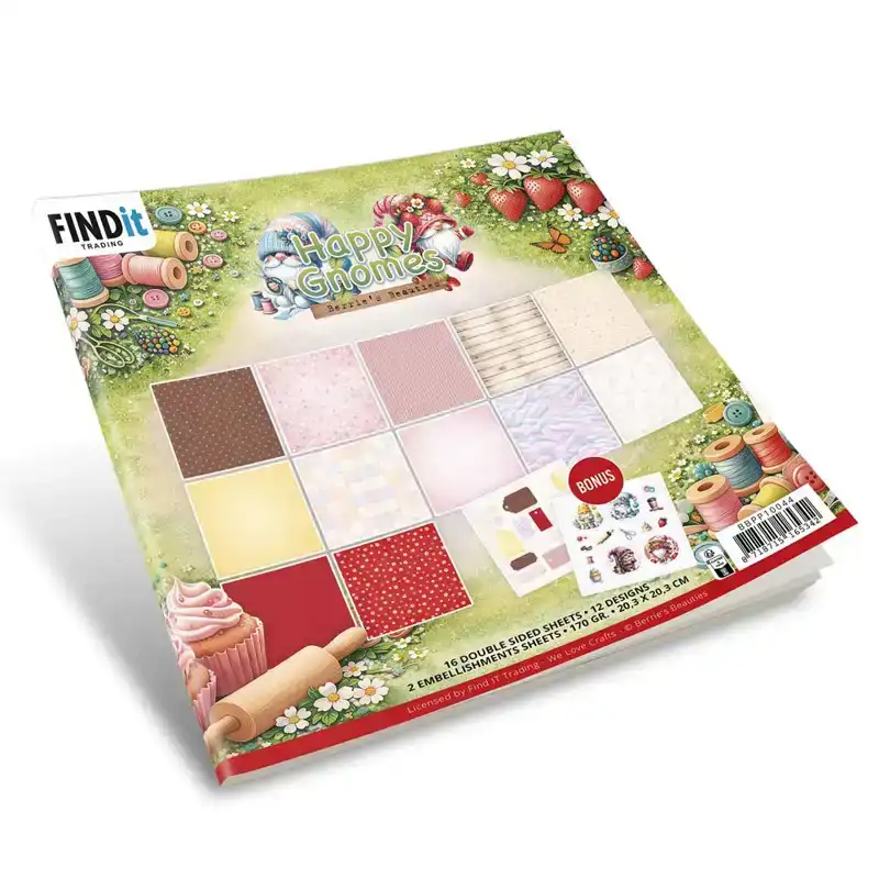 Paperpack Berries Beauties Happy Gnomes 20x20cm