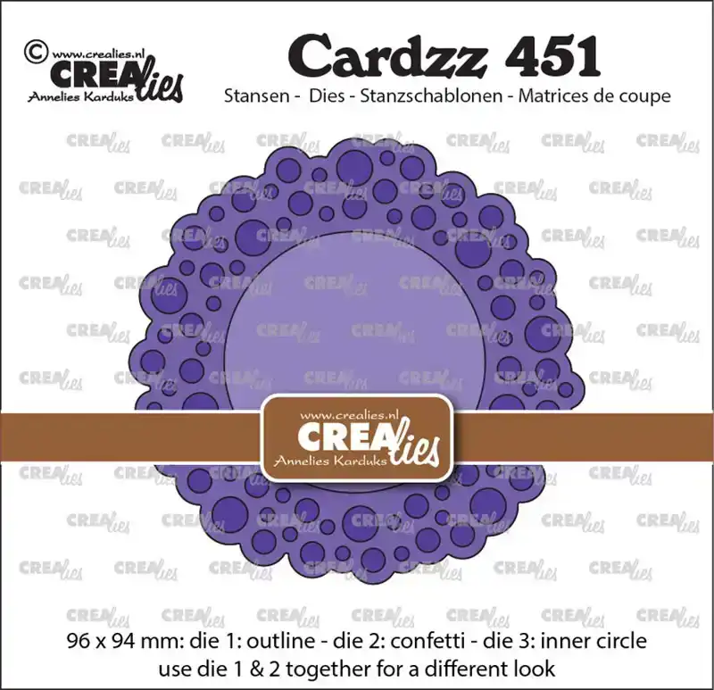 Crealies snijmal confetti cirkels