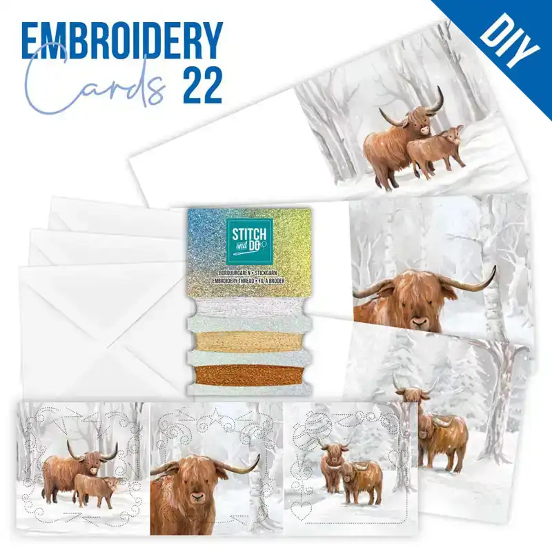 Embroidery cards 22 Berries Beauties Sturdy Winter