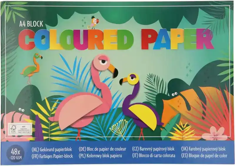 A4 knutselpapier gekleurd
