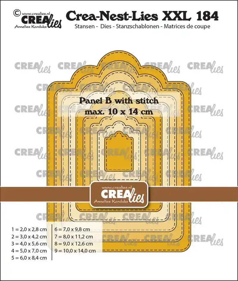 Crealies XXL Paneel B no. 184