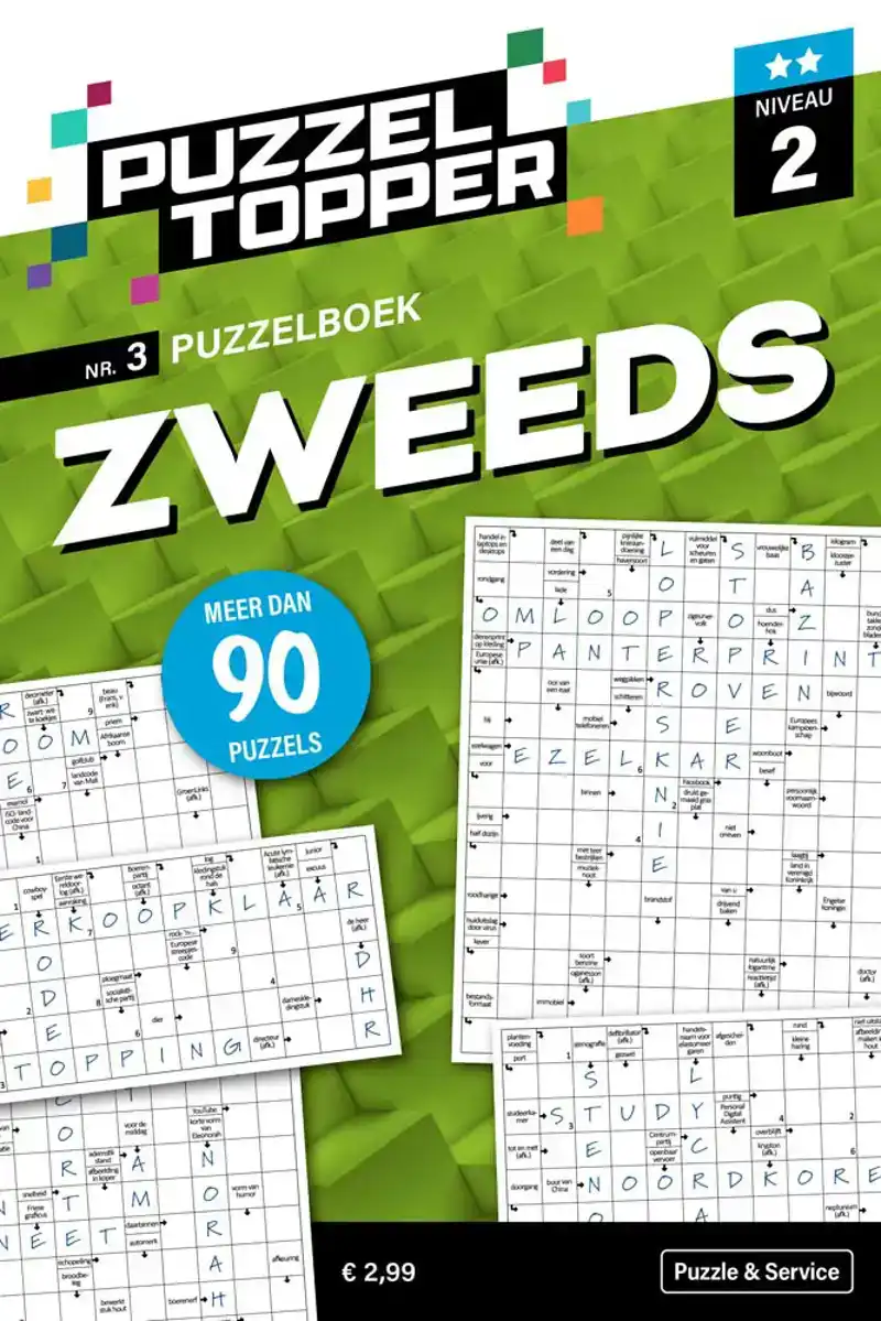 96 pag. Zweeds 2 stip nr.3 Puzzeltopper