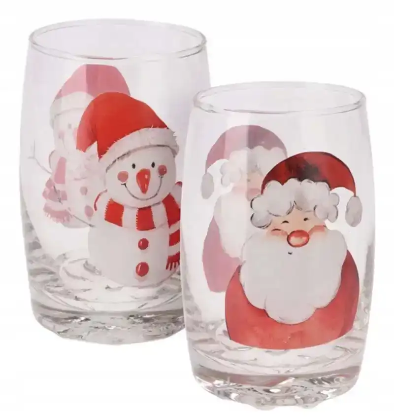 Kerst drinkglazen (set van 2)