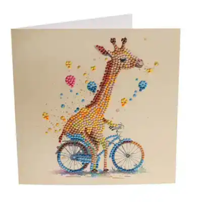 Crystal card Giraffe