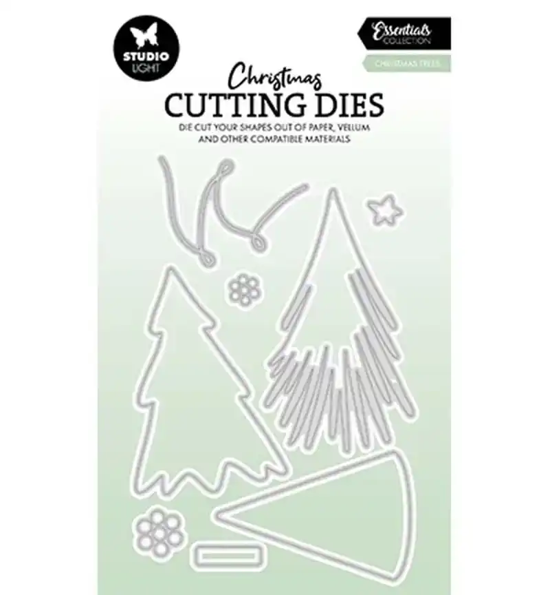 Christmas cutting dies Christmas trees