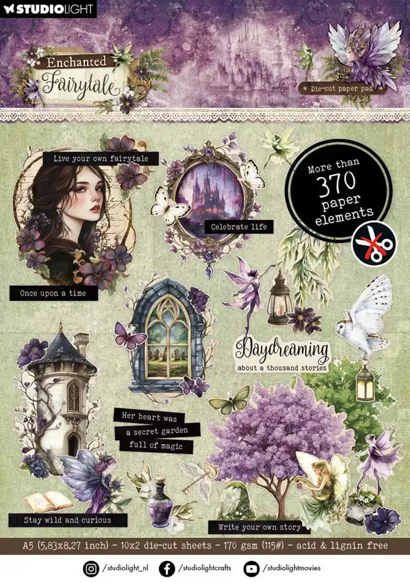 Enchanted Fairytale Die-Cut Paper Pad