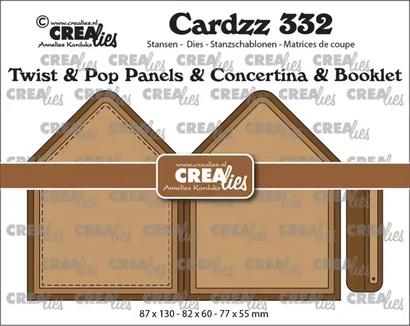 Crealies Twist & pop A6 panelen & Leporello & miniboekje huis