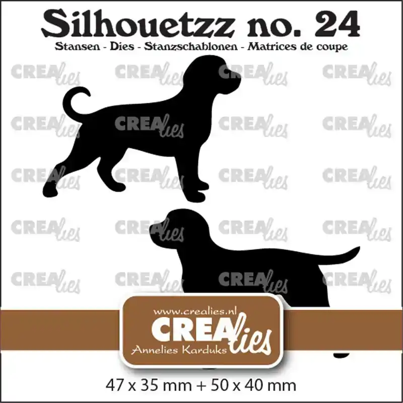 Crealies Silhouetzz Honden staand