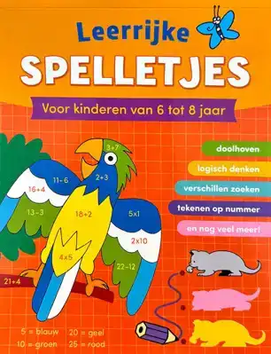 Leerrijk spelletjesblok 6-8 jaar