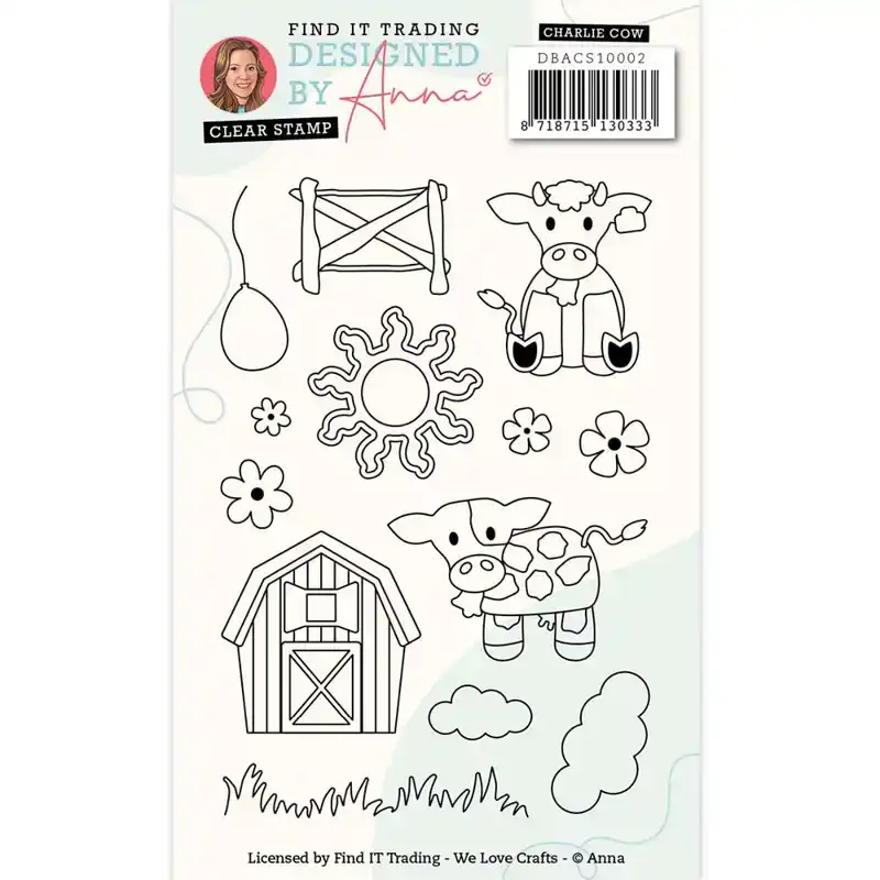 Clear Stamps Charlie Cow Designed by Anna