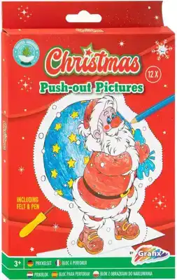 Christmas push-out pictures prikblok