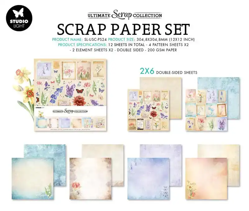 Studio Light Scrap collection Vintage 30.5x30.5cm