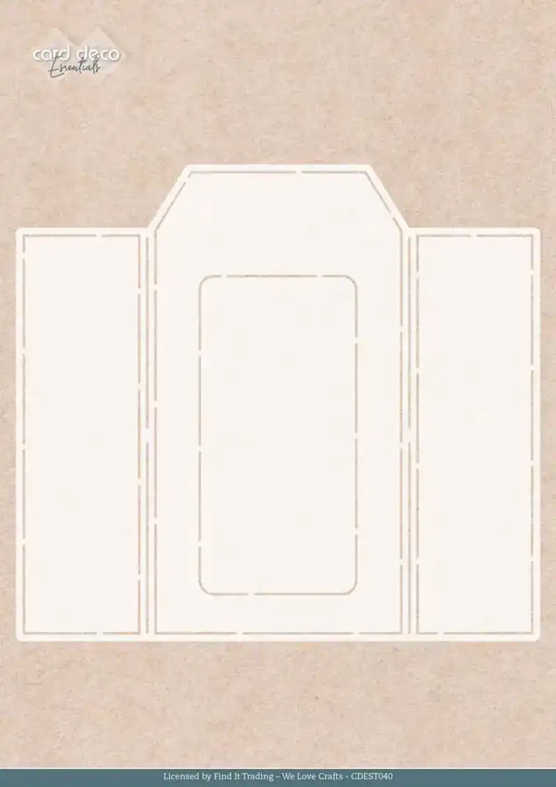 Stencil - Card Deco Essentials - Frosted Gold Label - A4