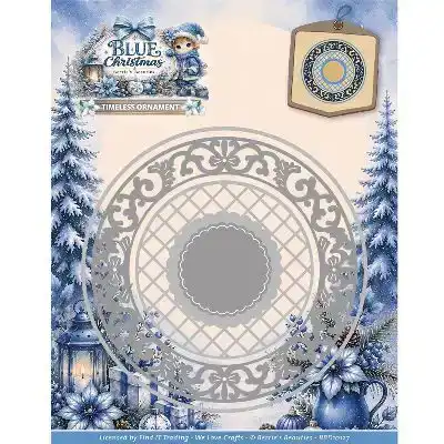 Dies Berries Beauties Blue Christmas Timeless Ornament