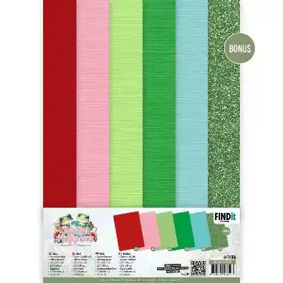 Berries Beauties - Joyful Hoppers - A4 Linen Cardstock Pack