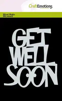 Craft Emotions mask get well soon