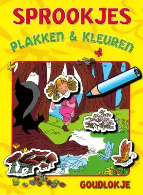 Sprookjes plakken en kleuren Goudlokje