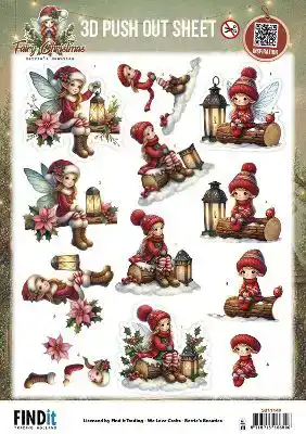 Berries Beauties - Fairy Christmas 3D Pushout sheet