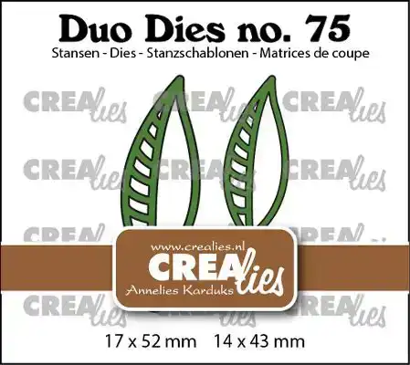 Crealies Snijmal no. 75, Open blaadjes 21