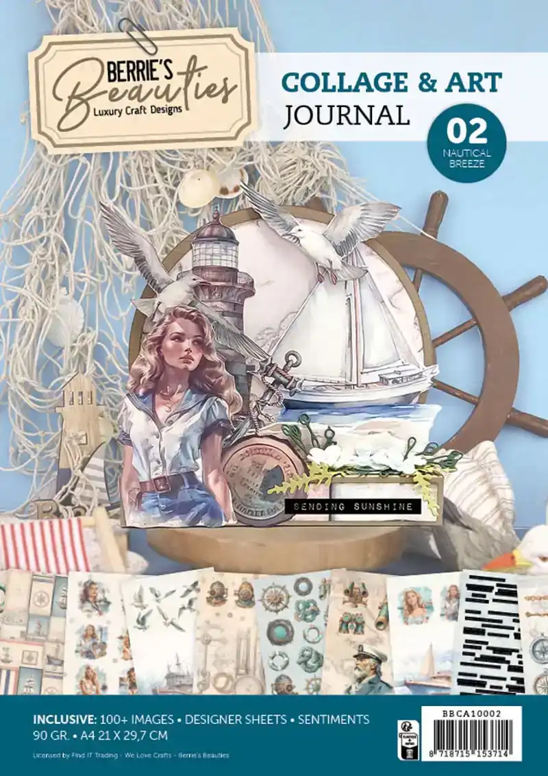 Berries Beauties - Collage & Art Journal 2 - Nautical Breeze