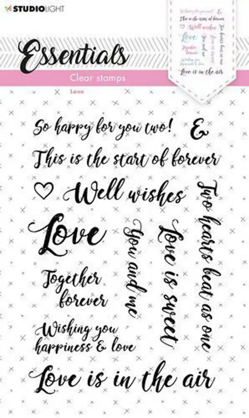 Studio Light Clear Stamp Love