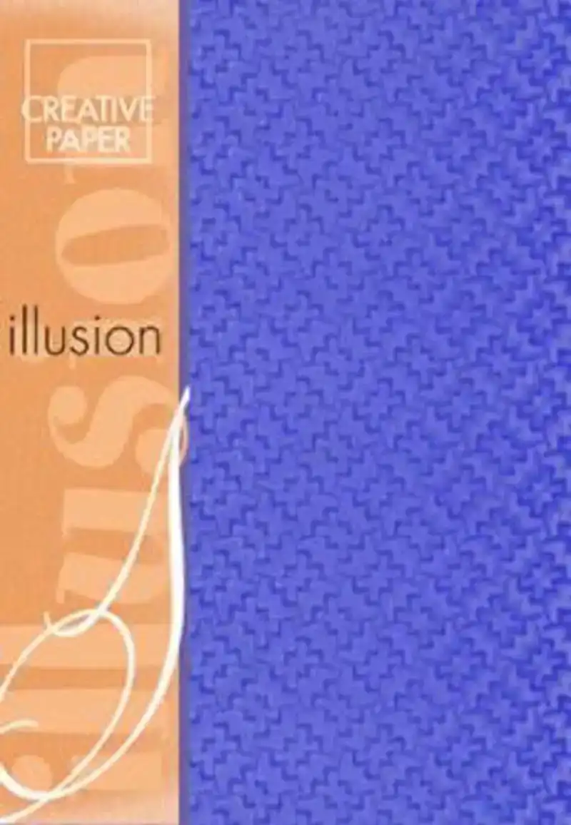 Creative paper illusion blauw 4vel 215gr