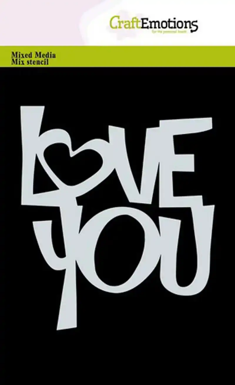 Craft Emotions mask love you