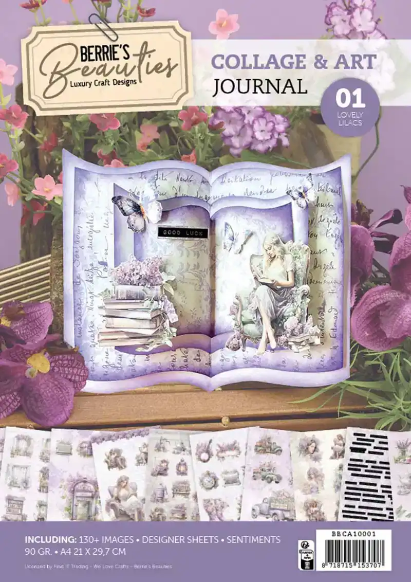 Berries Beauties - Collage & Art Journal 1 - Lovely Lilacs