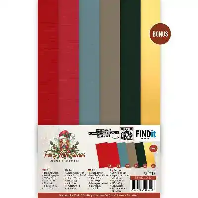 Berries Beauties - Fairy Christmas Linen Cardstock Pack 4K