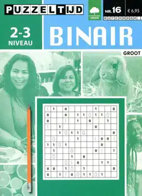 Puzzelboek groot Binair 2-3 punt nr16