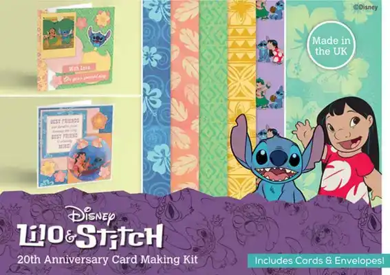 Card Making kit 15 cards Lilo & Stitch 20th anniversary kit