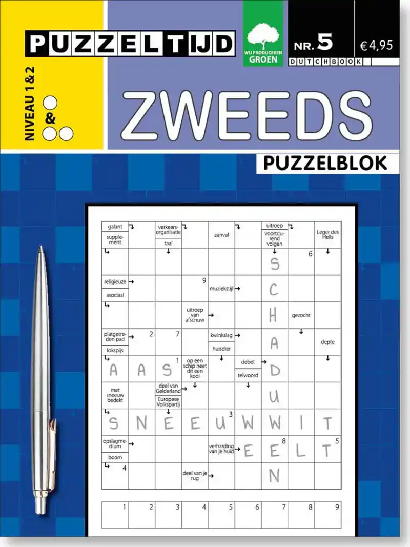 Puzzelblok zweeds 1-2 punt nr5