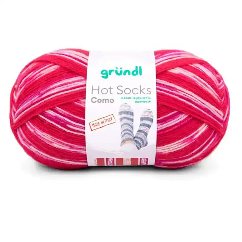 Hot socks como, 4-fach Rood