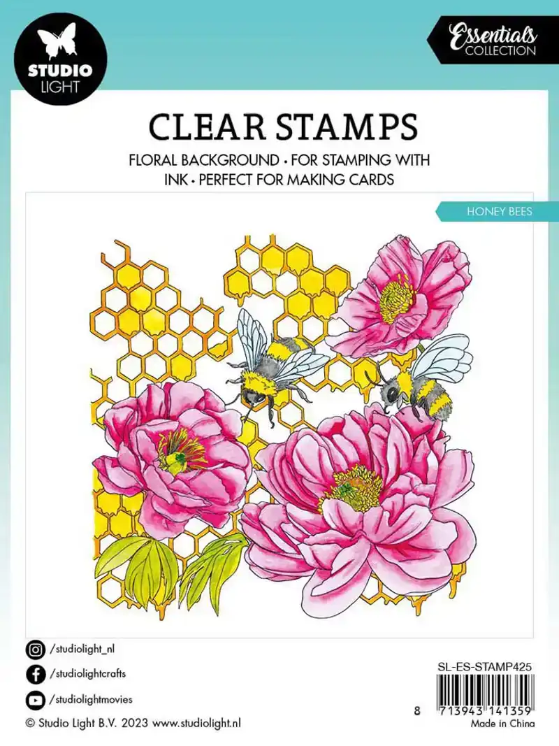 Studio Light Clear Stamp Honey Bees