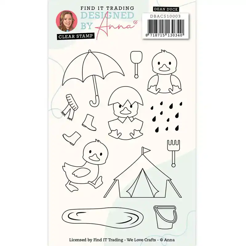 Clear Stamps Dean Duck Designed by Anna