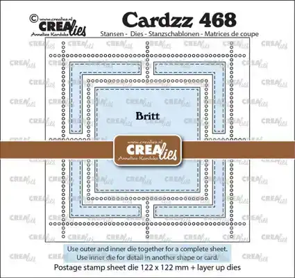 Cardzz stansen no. 468, Postzegelvel Britt (vierkant met vierkant)