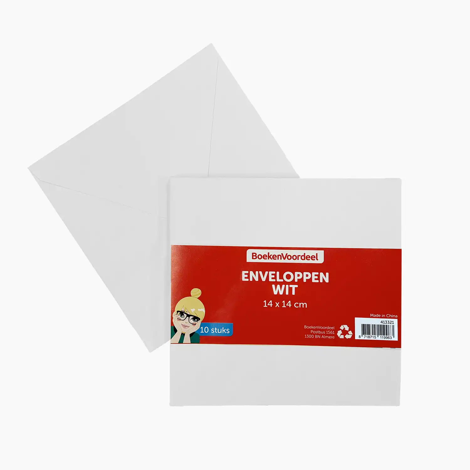 100 Vierkante Enveloppen 14x14 Cm – 10 Vrolijke Kleuren Voor Uitnodigingen, Kaarten En Creatieve Projecten