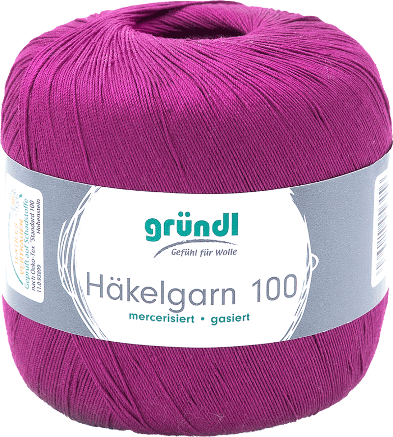 Grundl haakgaren 133 paars 100gr 566m