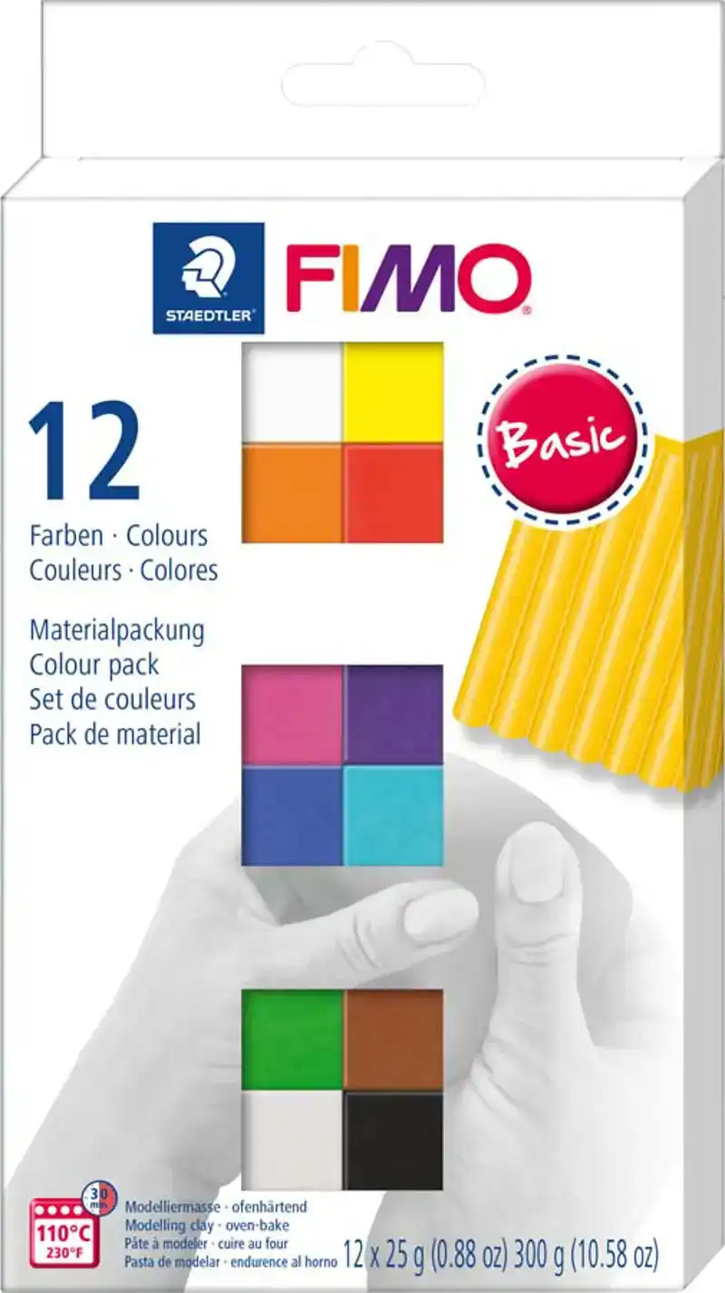 Staedtler fimo soft set 12 basiskleuren