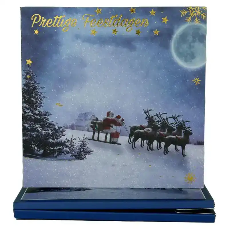 World of Craft Set van 8 Kerstkaarten en Enveloppen met Nederlandse teksten