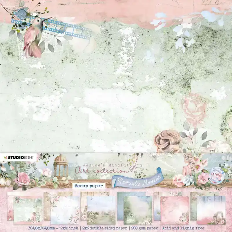 JMA romantic moments paper set background patterns
