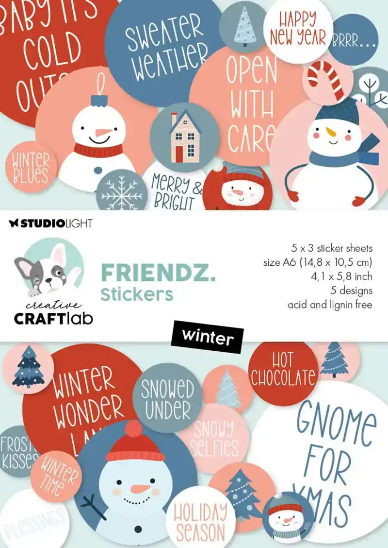 Creative Craftlab sticker paper pad Winter