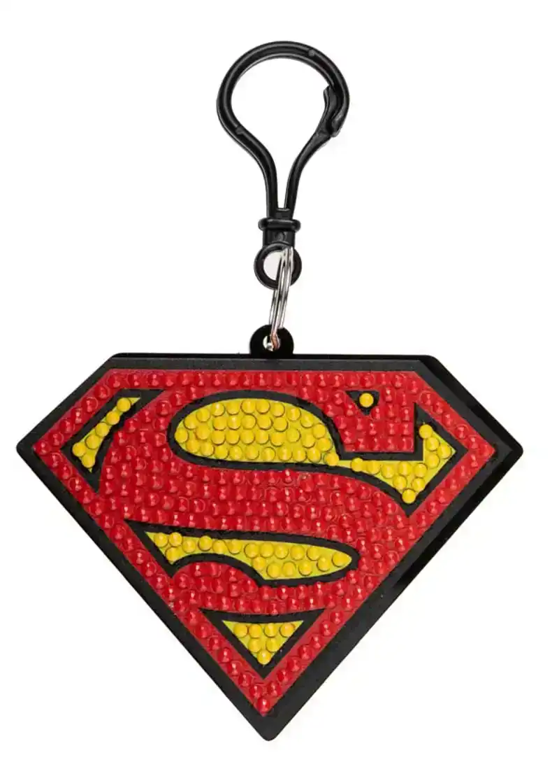 Crystal art backpack charm kit Superman