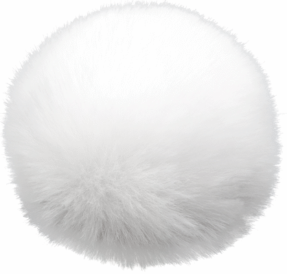 Grundl pompon voor kerstmuts 10cm