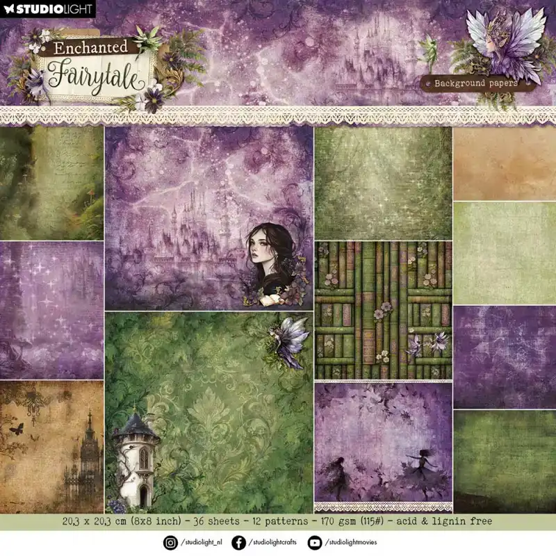 Enchanted Fairytale Designer Paper Pad – Background