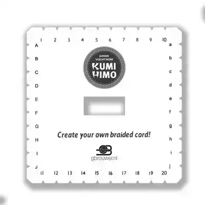 Kumihimo vlechtschijf vierkant